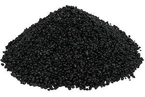 EDZARD Granulés décoratifs (2-3 mm), couleur : noir, 1 kg, imperméable, sans poussière