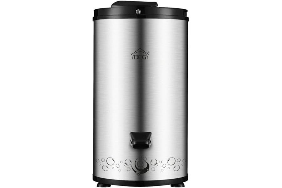 DCG SD8469 Stainless Steel Centrifugal Dryer, Portable Space-Saving Tumble Dryer, Silent Dryer, 6 kg Capacity, 3200 RPM