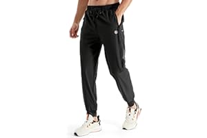 HIFEOS Jogginghose Herren Trainingshose Herren Sporthose Herren Lang mit Reißverschlusstasche Schnelltrockende Laufhose Herren Lang