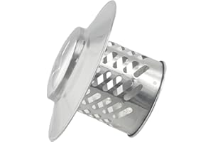 Entgoinggo 1 Pack Round Stove Pipe Cap, 304 Stainless Steel Chimney Cap Cowl Cover, For Vents Pipes Chimney Pipes Flue Pipes(80mm（3inch）)