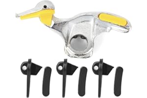 KIMISS Cambiador de neumáticos de coche de acero inoxidable, accesorios para cabeza de pato desmontable de montaje de cabezal de cambiador de neumáticos con almohadillas protectoras(28MM)