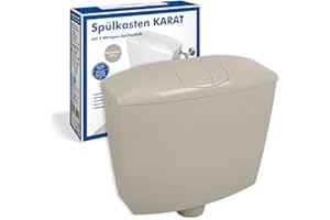 Sanitop-Wingenroth Spülkasten Karat | Tiefspülkasten mit Zwei-Mengen-Technik | 3,5 oder 6-9 l | Geräuscharm und vollisoliert | Variabler Anschluss | Manhattan | 21055 3