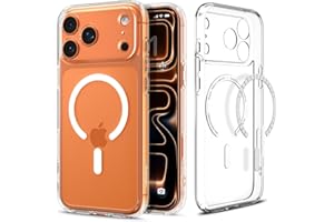 Spigen iPhone 17 Pro Max Hülle [Spigen Signature] Ultra Hybrid MagFit [Dura Clear Tech] Case Handyhülle Transparent Kompatibel mit MagSafe -Clear White