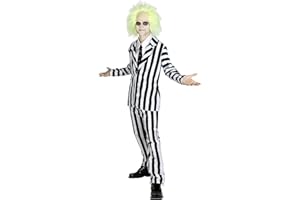 Funidelia | Strój Beetlejuice Sok z Żuka Męskie Tim Burton, Horror - filmy, Horror - Strój dla dorosłych i zabawne akcesoria na imprezy, karnawał i Halloween - Biały