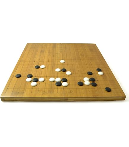 Jeu D'échecs Luxe Jeu De Go Premium En Bois Pliable - Set Complet Avec Jeu D'échecs Luxe Jeu De Go Premium En Bois Pliable - Set Complet Avec