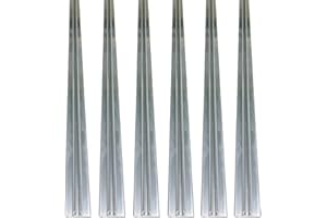 Etomvoop Riel de toldo de caravana con canal C de 6 tiras de 60 cm, riel de aluminio universal para todas las caravanas o caravanas V VV