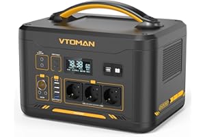 VTOMAN Jump 2200 Portable Power Station 2200W, generador solar de 1548Wh con capacidad ampliable, batería LiFePO4 de 2200W de potencia constante con Arrancador de Coches, PD doble de 100W