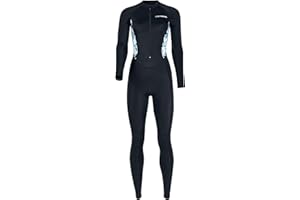 SEAUR Women's One Piece Swimsuit Long Sleeve Rash Guard UV Sun Protection Surfing Suit for Snorkeling Kayaking