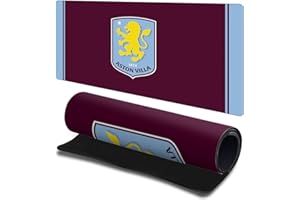 Head Case Designs Officially Licensed Aston Villa Football Club Stripes Logo Icon Gaming Office Desk PC Keyboard Mouse Mat Pad 23.62 x 11.81 x 0.12 inches (600 x 300 mm) - L