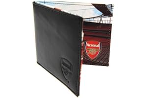 Arsenal FC Official Football Gift Panoramic Embossed Leather Wallet - A Great Christmas/Birthday Gift Idea For Men And Boys