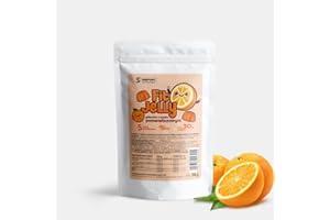 INSPORT Nutrition - FIT JELLY - Gelatina senza zucchero - Basso contenuto calorico - Senza grassi e senza carboidrati - Alto contenuto proteico - Polvere - 35g (Arancione)