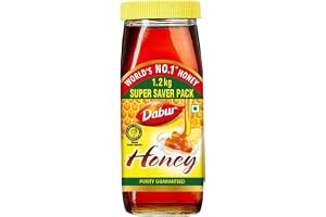 Dabur Honey - 1.2kg | Pure | World's No.1 Honey Brand with No Sugar Adulteration | For Fitness & Health | Natural Immunity Booster | Rich in Antioxidants & Minerals