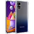 TheGiftKart Transparent Crystal Clear Back Cover Case for Samsung Galaxy M31s | Shockproof Soft TPU Case | Cushioned Edges for Ultimate Protection (Transparent)
