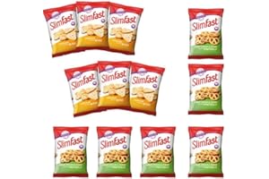 Slimfast cheddar bites Sour Cream and Pretzels Variety Snack Pack’s 6 Great for Dieting see the weight fall off with the Aetn waist tape measure.