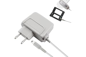 SELURK Chargeur pour Nintendo 3DS, 3DS XL, 2DS, 2DS XL, DSi, DSi XL, New 3DS - Adaptateur Chargeur 100-240V, Power Adapter Portable avec Câble 1.2m, Compatible pour Console de Jeu