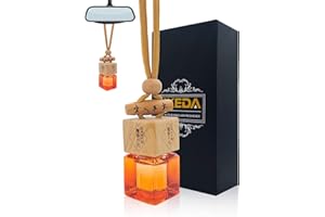 IKEDA SCENTS Deodoranti per Auto | Ciondolo da Appendere per Auto | Diffusore di Profumo per Auto con Olio Vero | Fragranza Forte e Duratura | Accessori per Auto per Uomini e Donne (COCONUT)