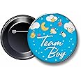 Team Boy Button Badges - 58 mm (Pack of 10)