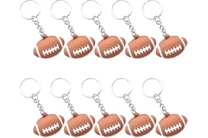 JchEnye 10 Stück Rugbyanhänger, Silikon 3D-Rugbyanhänger, geeignet für Sportbegeisterte, Erinnerungsobjekt an Sportveranstaltungen, Geschenk.