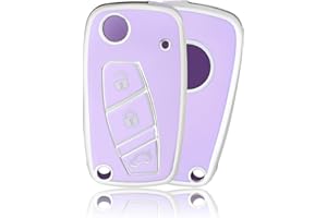 OFFCURVE Cover Chiavi Custodia Chiave Copri Chiavi Copri Telecomando Adatto per Fiat Grande Punto Evo Panda Bravo Ducato Doblo Qubo Lancia Ypsilon Lybra Delta Musa Peugeot Boxer Citroen Relay Nemo