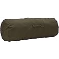 ARMYU Heavy Duty Cotton Canvas SIDE ZIPPER Duffle Bag, Military Duffel Army Sea Cargo Durable Sports Equipment Carry Luggage, Olive, Jumbo - 42" x 16" x 16"