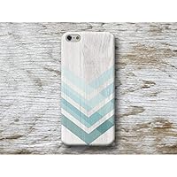Blau Chevron Holz Hülle Handyhülle für iPhone 4 4s 5 5se se 5C 5S 6 6s 7 Plus iPhone 8 Plus iPod 5 6