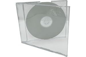 DRAGON TRADING DragonTrading®, 10 maxi custodie di ricambio per CD, singole e trasparenti, con dorso da 6 mm