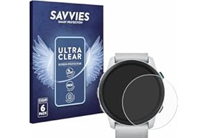 savvies Protector Pantalla para Garmin Forerunner 745 (6 Unidades) Película Ultra Transparente