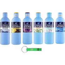 Three By Three Seattle Aquafolio - Set 7 Organizer Per Doccia, Mensole E Cestelli Adesivi, Azzurro, Anticalcare A Drenaggio Rapido