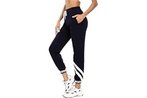 Nieery Pantaloni Sportivi Donna Pantaloni Tuta Cotone Jogging Yoga Casual Donna con Tasche e Cintura
