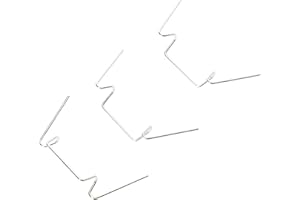 Merriway BH00058 W-Draht Typ Glasclips, Weiß, 75 Stück