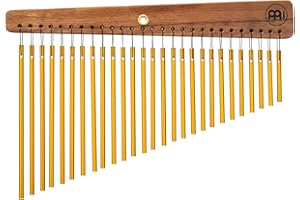 Meinl Percussion Mountable Studio Chime - Small Musical Instrument with 27 Sound Bars - Mountable - 1-row - Wood and Aluminum, Natural and Gold (CH27ST)