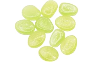 SHINEHUA 10 Stück Bunt Leuchtsteine Kieselsteine Leuchtende Kieselsteine Leuchtkiesel Floureszierende Pebble Steine für Aquarium Garten Kinderzimmer Dekor