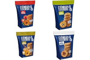 Elephant Baked Squeezed Pretzels Mix - Pack of 4 (680 g) - Crispy Enjoyment in Four Varieties - Box by Needforsweet