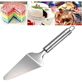 Profesyonel Paslanmaz &Ccedil;elik Pasta Spatulası, G&uuml;m&uuml;ş Renk, Pizza ve Tatlı Servis Aparatı, Ergonomik Saplı, &Ccedil;ok Ama&ccedil;lı Mutfak Ar