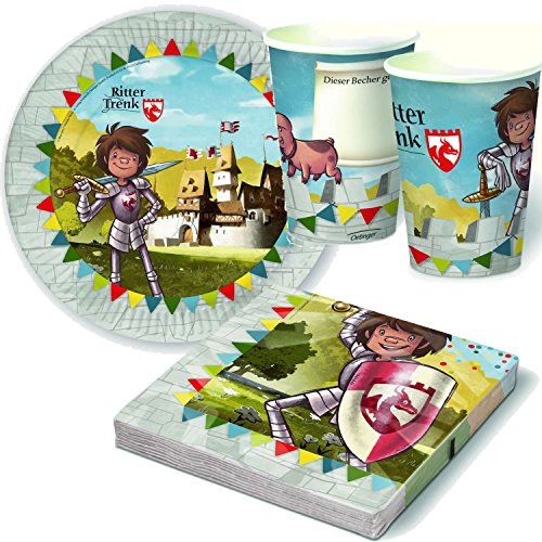 8 Partytüten * RITTER TRENK * für Party und Kindergeburtstag // Geschenktüten Mitgebsel Tüten Geburtstag Party Fete Set Mottoparty Der kleine Tausendschlag Thekla - 2
