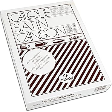 Papier Calque Canson A3 - 50 Feuilles - 75g/m² - Translucide, Idéal Dessin Technique Et Croquis