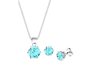 Elli Parure di Gioielli in Argento con Cristallo