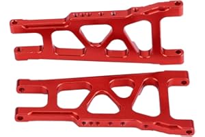 Drfeify Bras de Suspension Universel Avant arrière pour Traxxas Slash 1/10 RC Voiture RC(Red)