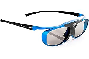 Gafas-3D Hi-Shock Blue Heaven DLP Link 3D compatibles con proyectores DLP 3D de Acer, BenQ, Viewsonic, Optoma, LG 96-200 Hz, 32 g, Recargables por USB