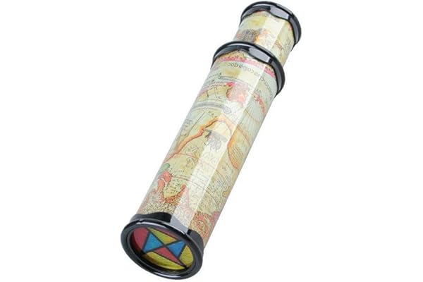 ZEALMAX Kaléidoscope Extensible Jouet Fait à la Main Jouet nostalgique Cadeau Kaléidoscope Magique, Vieux Monde