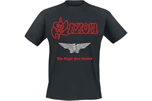 Saxon The Eagle Has Landed Männer T-Shirt schwarz Band-Merch, Bands