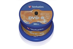 Verbatim 43548 4.7GB 16x DVD-R Matt Silver - 50 Pack Spindle