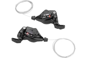 Fishlor Sélecteur de Vitesse de vélo, 1 Paire Triple dérailleur de Changement de Vitesse de vélo 3X7 / 8/9(3 * 9)