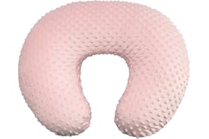 iEvolve Baby Nursing Pillow Cover Breast Feeding Pillow Cover Slipcover U Shape for Baby Boy Girl,Cover Only(Pink)