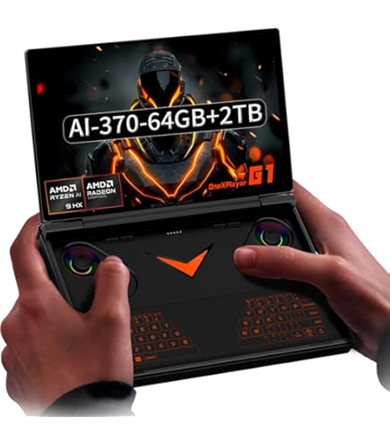 ONE XPLAYER G1 Handheld PC with AMD Ryzen AI 9 HX 370, 2-in-1