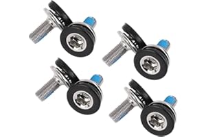 TERCHPILET 8PCS Bike 8mm Hex Crank Arm Fixing Bolts Screws with Caps - Capless Bottom Bracket Screws for Mountain and Road Bikes - Compatible with FSA, Suntour, Prowheel and More