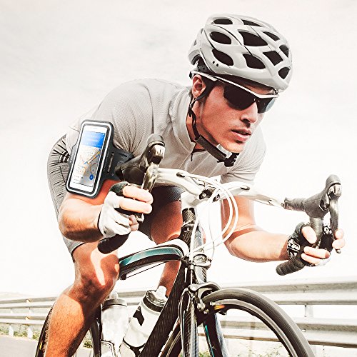 Handy Armband, Spigen Velo [Universal Leichtgewicht] [Kristall klarer Bildschirm] [Stabiler doppelt-genähter Klettverschluss] Ultra Softes Armband Handy Halter Sport, Sportarmband, Laufen Joggen verstellbares Armband für iPHone 7 Plus/7/6s/6 Plus, Samsung Galaxy S8/S8 Plus/S7/Galaxy S7 Edge/Google Pixel/Pixel XL, Huawei, OnePlus und alle Smartphones bis zu 5,5″, Hülle, Case, Tasche, Schutzhülle Laufen Joggen Jogging Gym Fitness-Studio Fitness mit Schlüsselhalter – A700 - 7