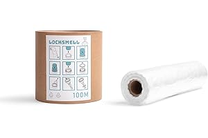 LOCKSMELL recharge de poubelle à couches (100m) compatible avec Tommee Tippee Sangenic et autres cartouches de poubelle à couches + TUBE RECHARGE