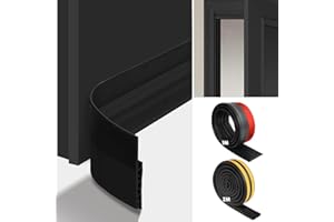 DOITSU Guarnizione Porta Blindata Paraspifferi Sottoporta 100 cm+ Nastro Autoadesiva 200 cm Ingresso Finestra Spifferi Antispifferi per Porte Adesivo Ferma Regolabile Isolamento Acustico per Scarafaggi