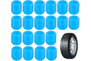 GXGM 20 Stück Auto Leuchtende Ventilkappen Auto, Autoventil Kappe, Ventilkappen Motorrad, Universelle Fluoreszierende Reifenventilkappen, Ventilschaftabdeckung Leuchtend, Auto-Reifen Ventilabdeckung